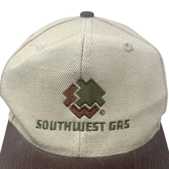 Vintage Southwest Gas Snapback Trucker Hat Mens One Size Spellout - Picture 6 of 7